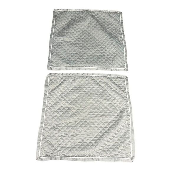 Liz Claiborne Home Throw Pillow Sham Gray Quilted 27” Extra Large Accent Case - Picture 1 of 6